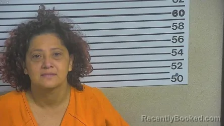 Mugshot of Ruth Hernandez booked in Forrest County, Mississippi on July 17, 2026