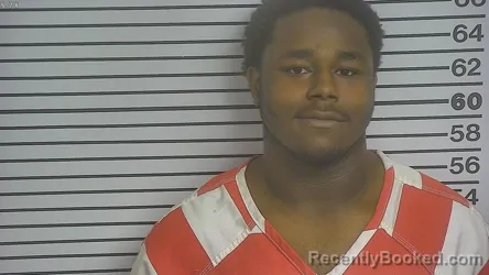 Mugshot of Semaj Isaiah Anderson booked in Forrest County, Mississippi on August 26, 2026