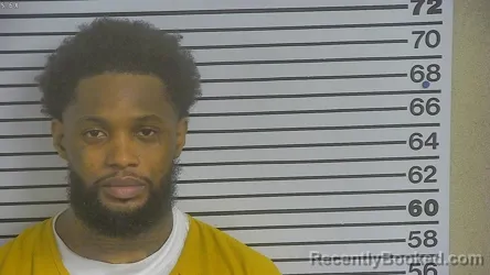 Mugshot of Shaquille Catrell Adams booked in Forrest County, Mississippi on September 11, 2026