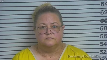 Mugshot of Stephanie Kae Hester booked in Forrest County, Mississippi on October 3, 2026
