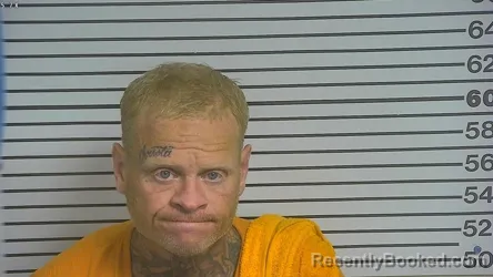 Mugshot of Steven Michael Knight booked in Forrest County, Mississippi on August 26, 2026