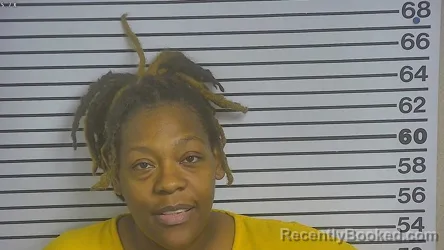 Mugshot of SHARITA ONEAL booked in Forrest County, Mississippi on July 1, 2026