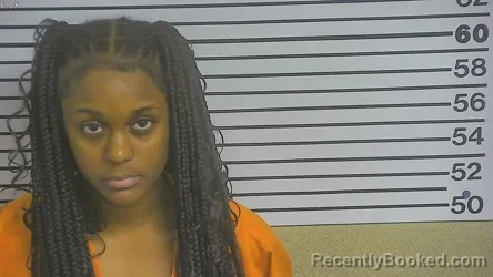 Mugshot of SARIAH NICOLE TYRELE TATUM booked in Forrest County, Mississippi on July 5, 2026