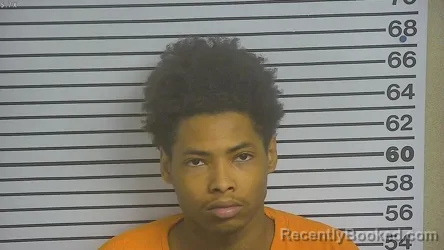 Mugshot of Tavon Malik Curry booked in Forrest County, Mississippi on March 23, 2026