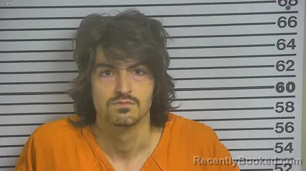 Mugshot of Trey Jordan Hart booked in Forrest County, Mississippi on March 28, 2026