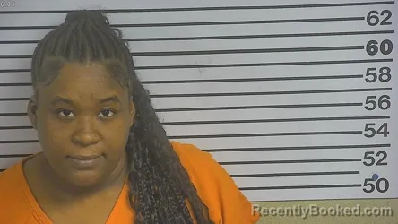 Mugshot of Timea Nicole Johnson booked in Forrest County, Mississippi on September 7, 2026