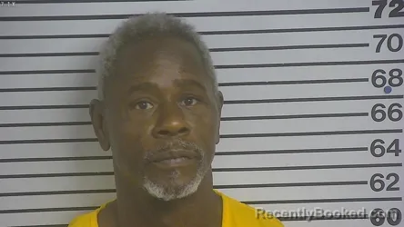 Mugshot of TOMMIE JESSIE WARD booked in Forrest County, Mississippi on July 6, 2026