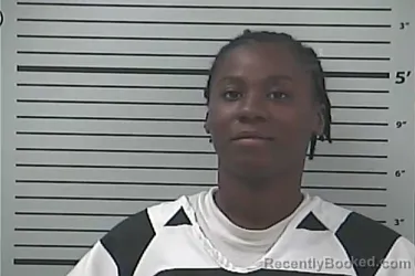 Mugshot of MALIKA GANZY booked in Hancock County, Mississippi on June 26, 2026