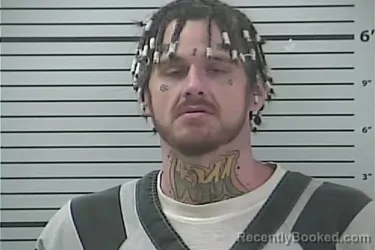 Mugshot of Tyler Lane Quitman Sones booked in Hancock County, Mississippi on August 26, 2026