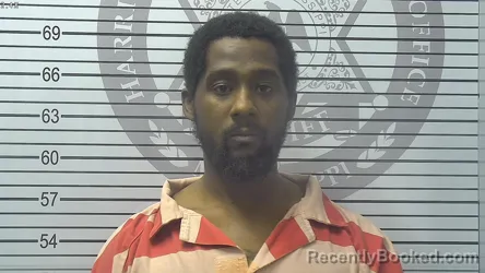 Mugshot of JARIEL DESHUN PETERSON booked in Harrison County, Mississippi on April 25, 2026