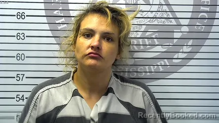 Mugshot of CHEYANNE JANE SICKAFOOSE booked in Harrison County, Mississippi on April 28, 2026