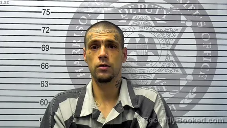 Mugshot of LOGAN REED MANTON booked in Harrison County, Mississippi on May 1, 2026