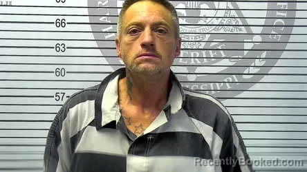 Mugshot of LARRY DEWAYNE EARNHART booked in Harrison County, Mississippi on May 2, 2026