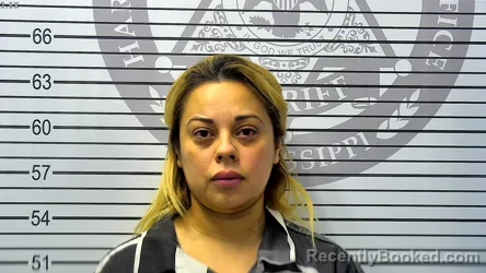 Mugshot of FERIDA NAILEA GUEVARA-LUCIO booked in Harrison County, Mississippi on May 5, 2026