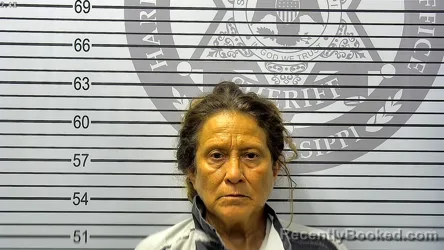 Mugshot of MISTY SARAI MCGOWAN booked in Harrison County, Mississippi on May 6, 2026