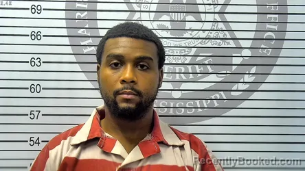 Mugshot of NASHAIM HAKEEM WAHEED booked in Harrison County, Mississippi on May 6, 2026