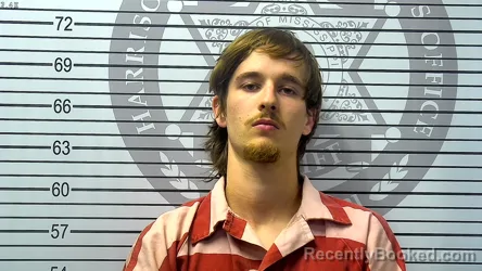 Mugshot of PRINCETON ASHER CAREY DUNN booked in Harrison County, Mississippi on May 7, 2026