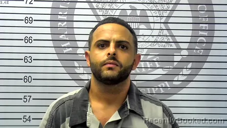 Mugshot of JORDAY RODRIGUEZ booked in Harrison County, Mississippi on May 7, 2026