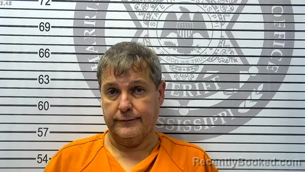 Mugshot of JAMES DARREN FOX booked in Harrison County, Mississippi on May 8, 2026