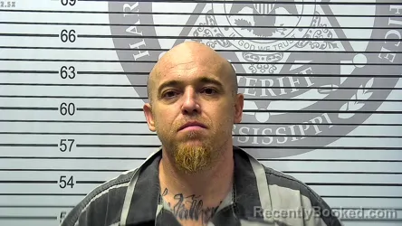 Mugshot of CHRISTOPHER ALLEN THOMAS booked in Harrison County, Mississippi on May 8, 2026