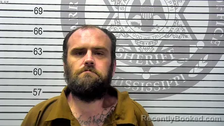 Mugshot of BRANDON EARL STABLER booked in Harrison County, Mississippi on May 8, 2026