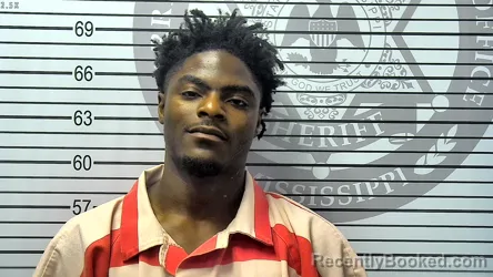 Mugshot of ZIKARIUS JALIK TITUS booked in Harrison County, Mississippi on May 8, 2026