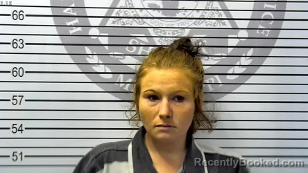 Mugshot of SARAH MICHELLE NECAISE booked in Harrison County, Mississippi on May 9, 2026