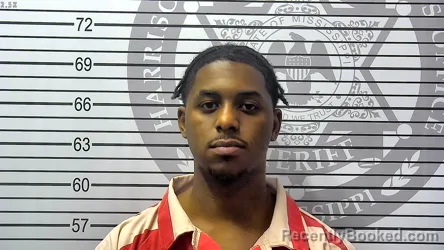 Mugshot of TREYVUGHN DAMON KIRK booked in Harrison County, Mississippi on May 11, 2026