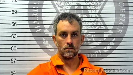 Mugshot of STEVEN RAY HANSON booked in Harrison County, Mississippi on May 13, 2026