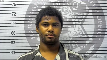 Mugshot of RODNIKO AARON BROWN booked in Harrison County, Mississippi on May 13, 2026