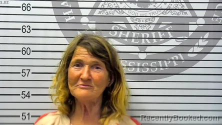Mugshot of FRANCES LAVONIA MORGAN booked in Harrison County, Mississippi on May 14, 2026