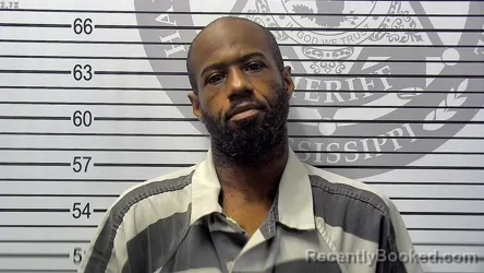 Mugshot of JAMAAL SAMUEL CAMERON booked in Harrison County, Mississippi on May 14, 2026