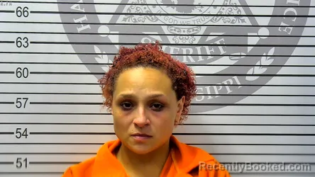 Mugshot of JULIA NICHOLE SCOTT booked in Harrison County, Mississippi on May 17, 2026