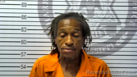 Mugshot of ANTONIO LORENZO HOGGAN booked in Harrison County, Mississippi on May 19, 2026