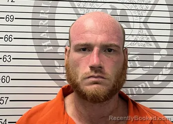 Mugshot of BRANDON MARCUS SCHLEGEL booked in Harrison County, Mississippi on June 23, 2026