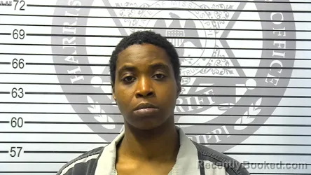 Mugshot of MELANDIE DENISE EVANS booked in Harrison County, Mississippi on June 28, 2026