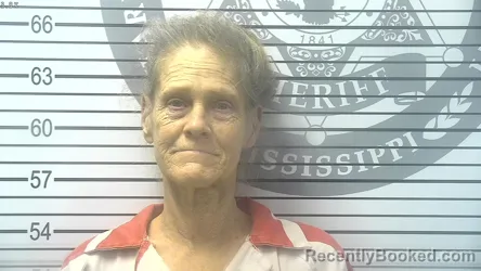 Mugshot of SHELLY LYNNE MCKEE booked in Harrison County, Mississippi on July 3, 2026