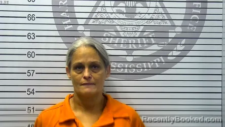 Mugshot of NANCY ANN SALISBURY booked in Harrison County, Mississippi on July 10, 2026