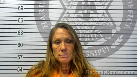 Mugshot of RONDA BROWN MOORE booked in Harrison County, Mississippi on July 10, 2026