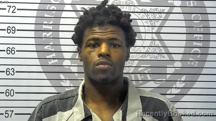 Mugshot of TOMMIE LESHUN JACKSON booked in Harrison County, Mississippi on July 13, 2026