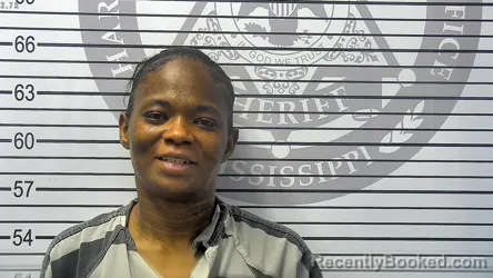 Mugshot of SHARONDA NICOLE KIDD booked in Harrison County, Mississippi on July 13, 2026