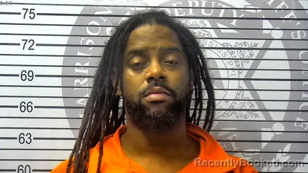 Mugshot of RAYNARD CLINTRELL PERINE booked in Harrison County, Mississippi on July 14, 2026