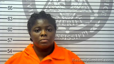 Mugshot of RANESHIA DENISE HOWELL booked in Harrison County, Mississippi on July 15, 2026