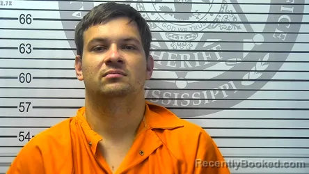 Mugshot of GEORGE ROBERT SOMERS booked in Harrison County, Mississippi on July 15, 2026