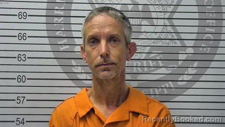 Mugshot of JUSTIN CHARLES WALTERS booked in Harrison County, Mississippi on July 30, 2026