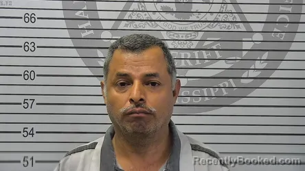 Mugshot of FRANCISCO GUZMAN-MARTINEZ booked in Harrison County, Mississippi on July 30, 2026