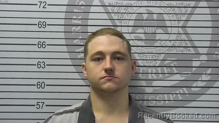Mugshot of DYLAN MITCHELL HOVER booked in Harrison County, Mississippi on August 4, 2026