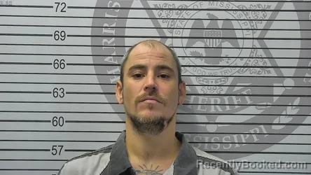 Mugshot of CHRISTOPHER RYAN EBBITT booked in Harrison County, Mississippi on August 4, 2026