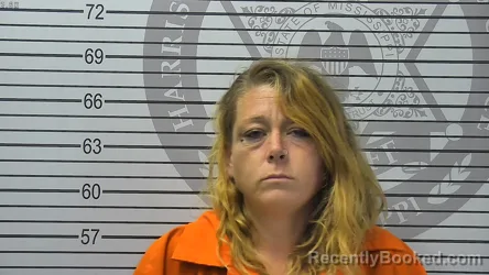 Mugshot of BRANDY TENNETTE MCCOY booked in Harrison County, Mississippi on August 4, 2026
