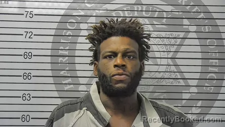 Mugshot of XAVIER ORYAN HARRIS booked in Harrison County, Mississippi on August 4, 2026